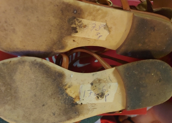 Jerome C. Rousseau Tan Leather Cult Feather Sandal - Picture 6 of 6